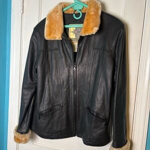 MIDDLEBROOK PARK JACKET- XL women’s black 100% leather